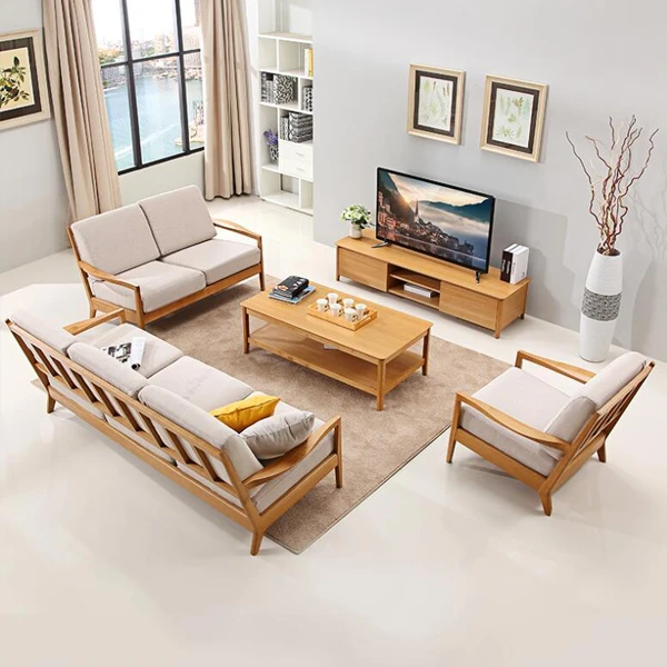 Modern Wooden Sofa Set