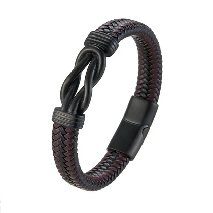 Men's leather bracelet