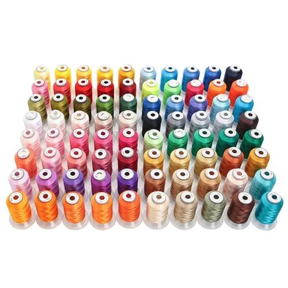 80 color set 120D high strength polyester embroidery thread 500m Polyester Embro