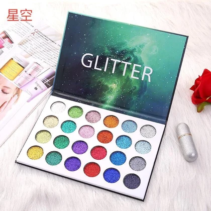 RZ24 color starry sky eyeshadow palette ins super fire glitter pearl matte fine 